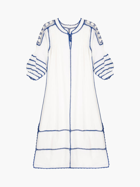 Amorcita Mexican Dress | White