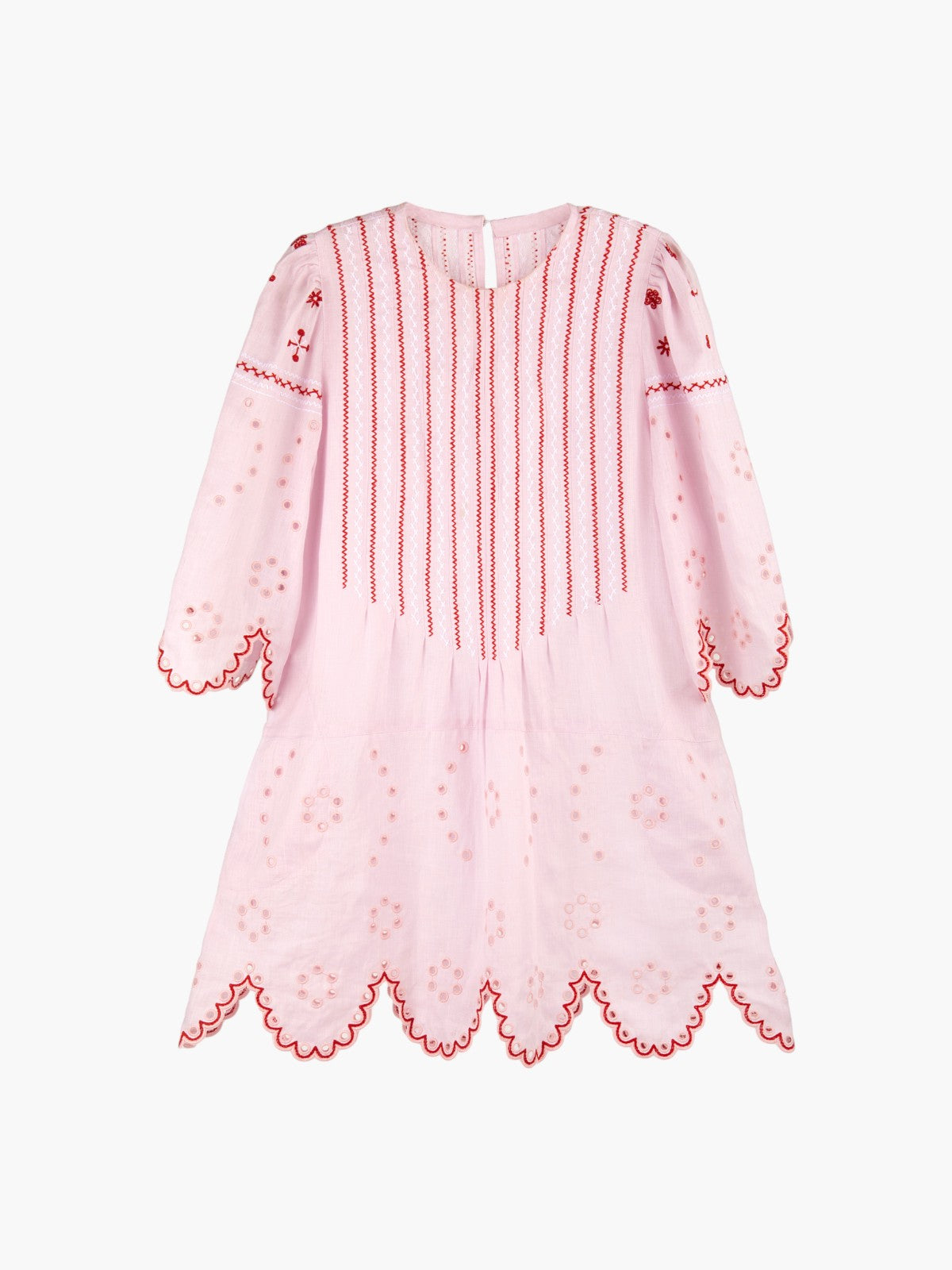 Marianna Ukrainian Embroidered Dress | Pink/Red Marianna Ukrainian Embroidered Dress | Pink/Red