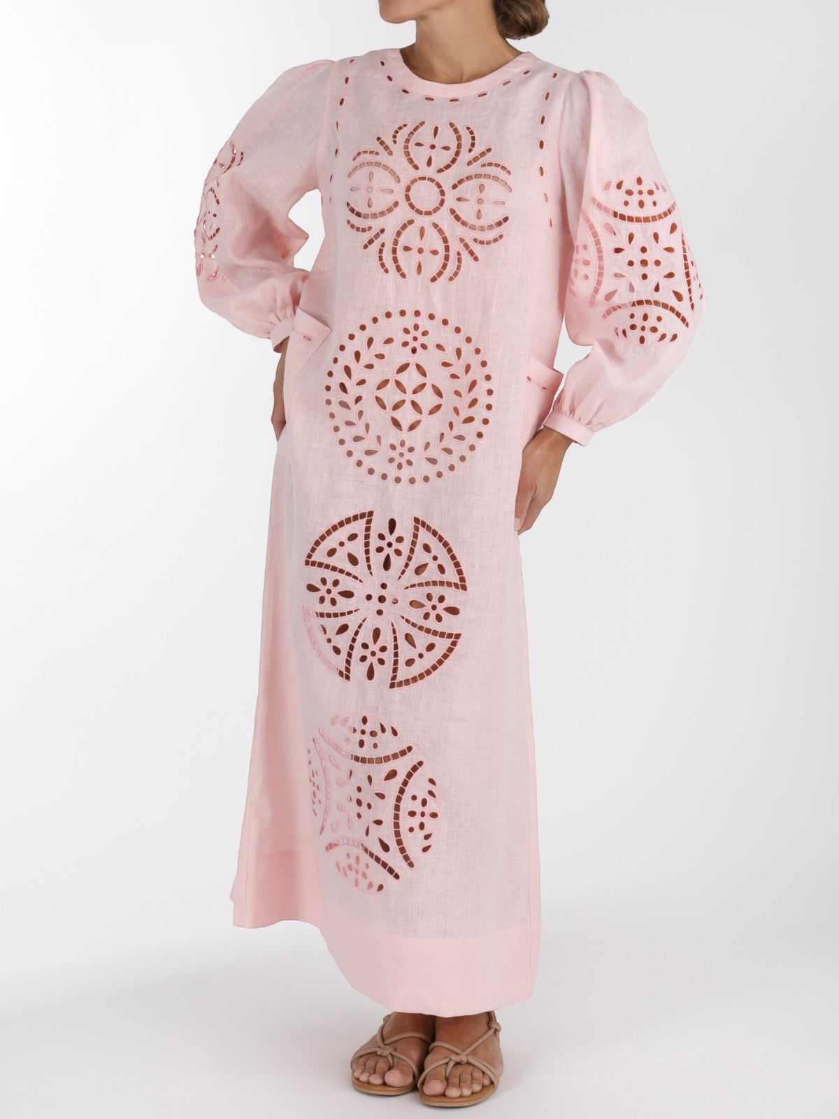 Richelieu Ukrainian Dress | Blush Pink Richelieu Ukrainian Dress | Blush Pink