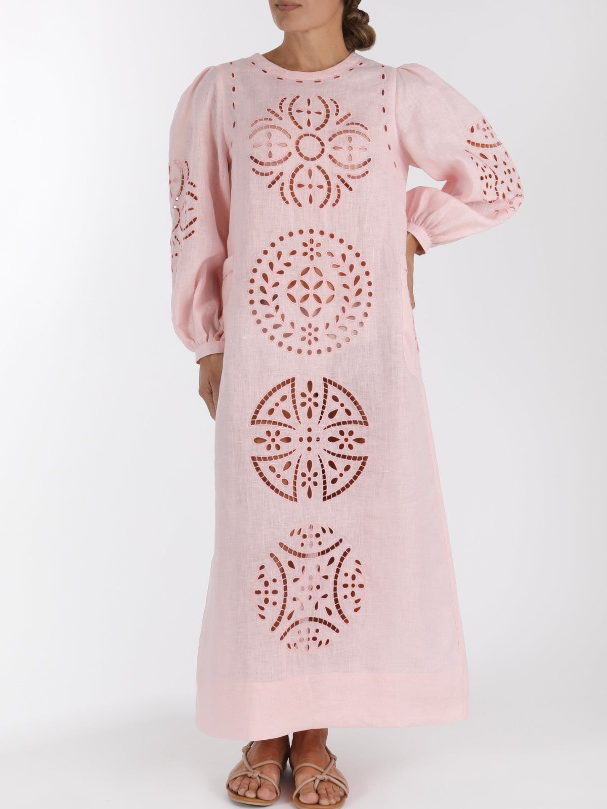 Richelieu Ukrainian Dress | Blush Pink Richelieu Ukrainian Dress | Blush Pink