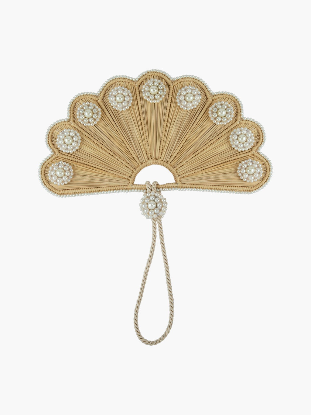 Cloud Shaped Iraca Pearl Fan