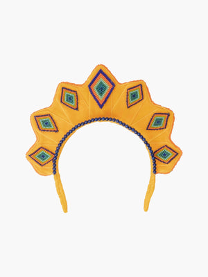 Star Shaped Sibundoy Beaded Rombos Headpiece Star Shaped Sibundoy Beaded Rombos Headpiece