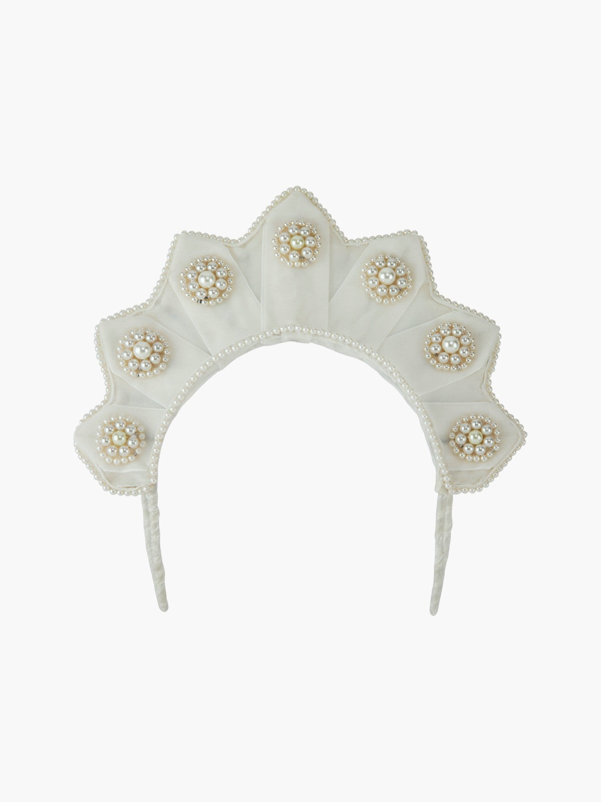 Star Shaped Velvet Pearl Headpiece Star Shaped Velvet Pearl Headpiece