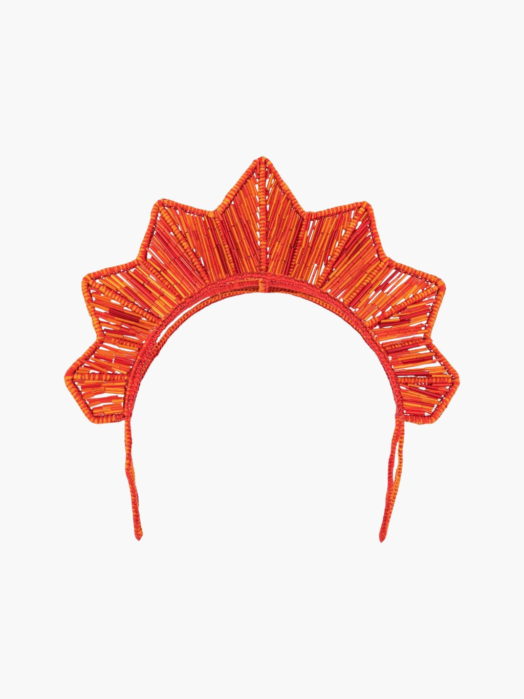 Sunset Bugle Bead Headpiece