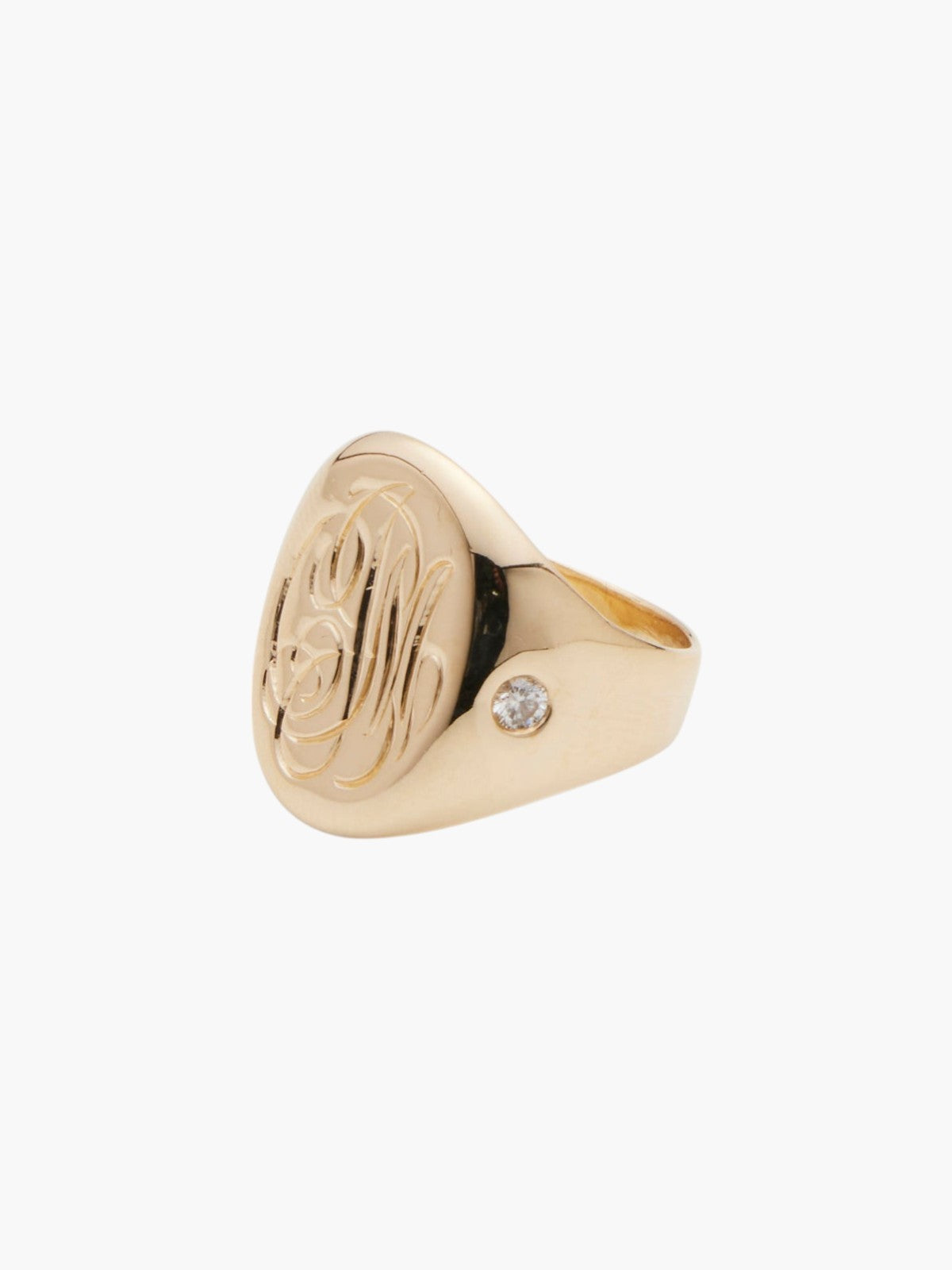 Diamond J Ring | Gold Diamond J Ring | Gold