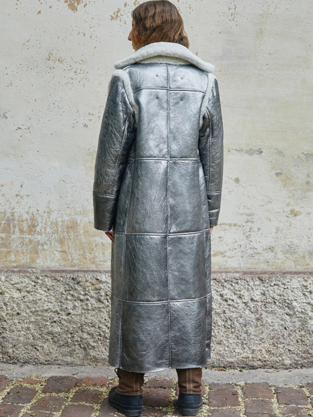 Neon Long Coat | Silver