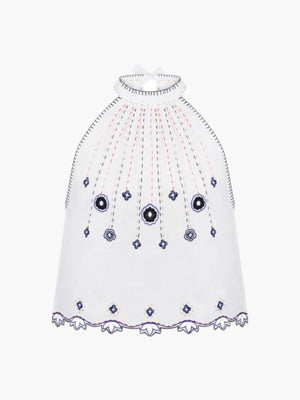 Check Mate Top | White Check Mate Top | White