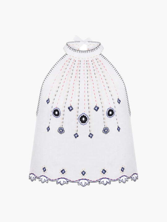 Check Mate Top | White