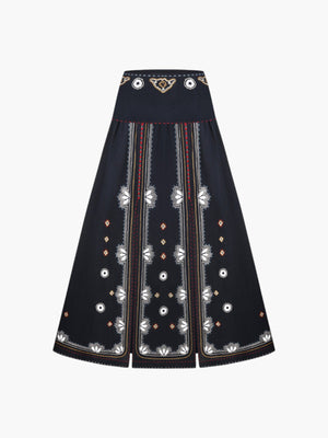 Check Mate Skirt | Navy Blue Check Mate Skirt | Navy Blue