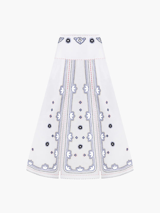 Check Mate Skirt | White