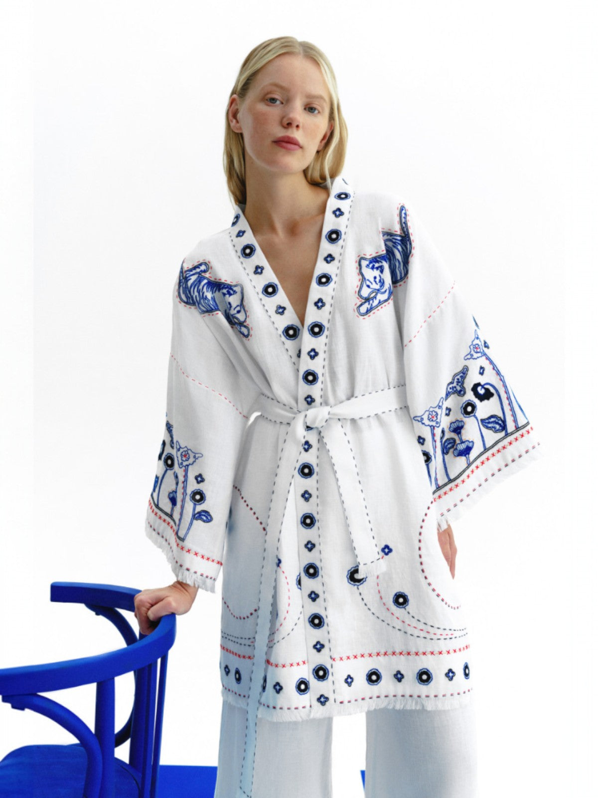 Eames Kimono | White Eames Kimono | White