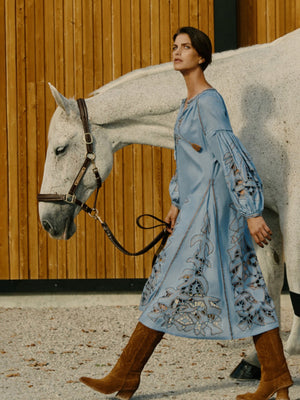 Flying Home Midi Dress | Pale Blue Flying Home Midi Dress | Pale Blue
