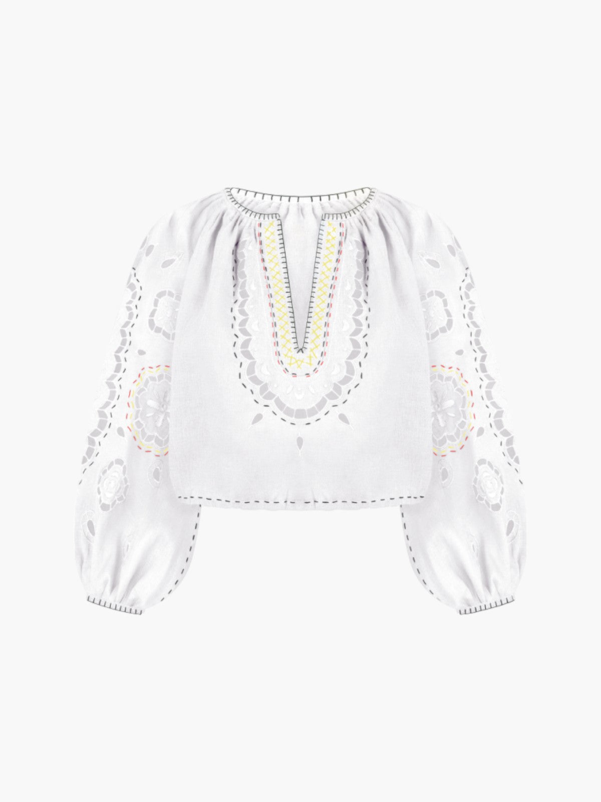Merezhivo Blouse | White Merezhivo Blouse | White