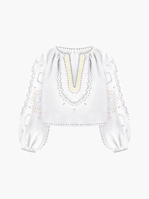 Merezhivo Blouse | White Merezhivo Blouse | White