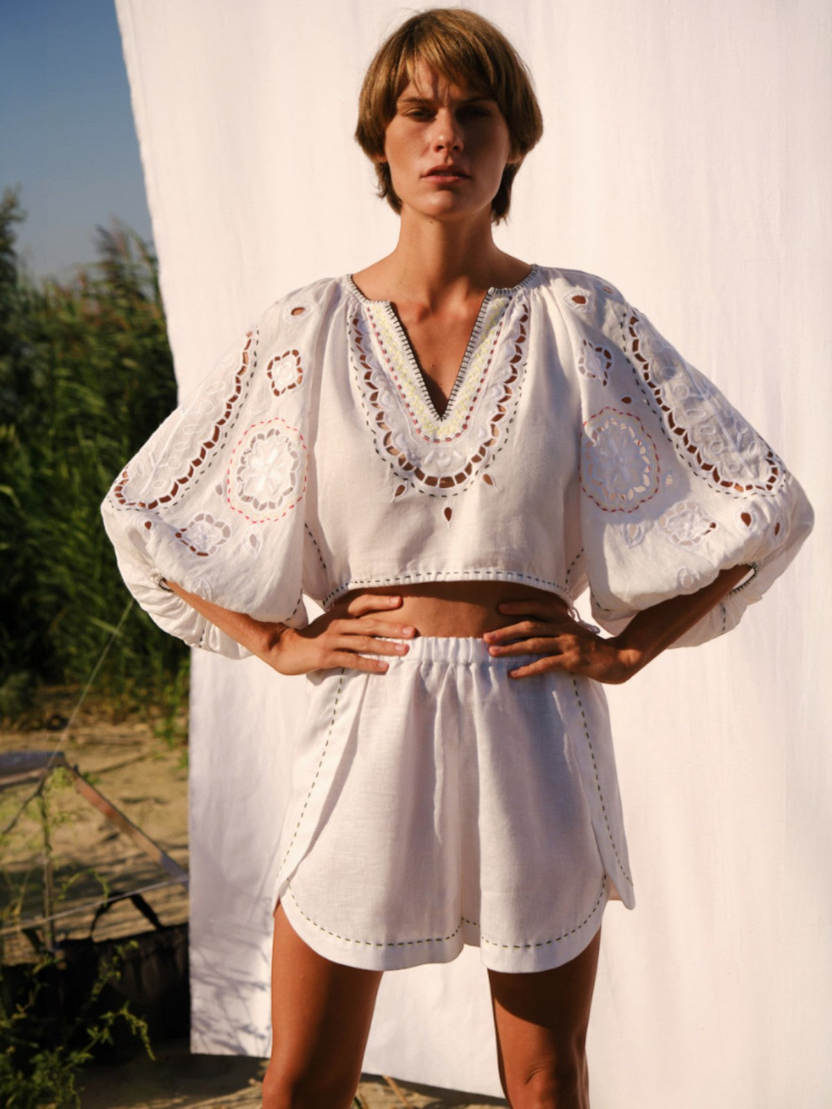 Merezhivo Blouse | White Merezhivo Blouse | White