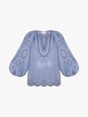 Merezhivo Long Blouse | Pale Blue Merezhivo Long Blouse | Pale Blue