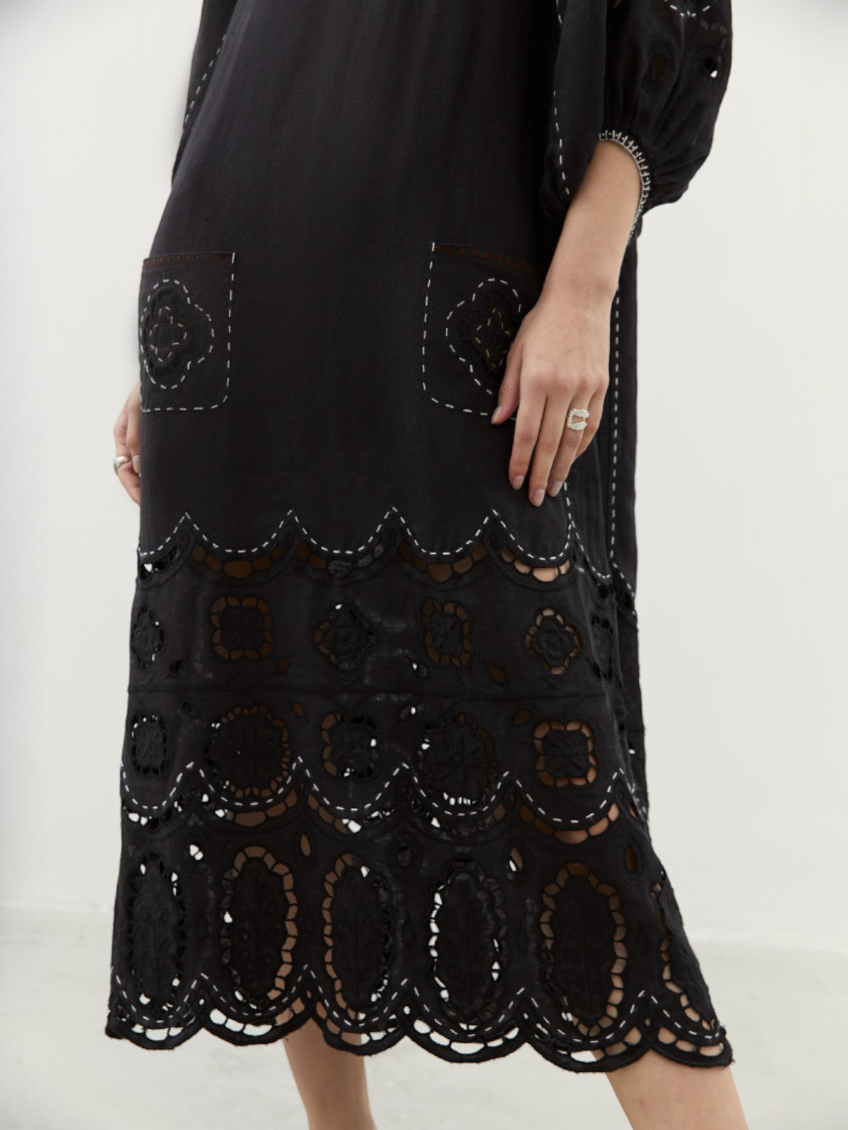 Merezhivo Long Dress | Black Merezhivo Long Dress | Black