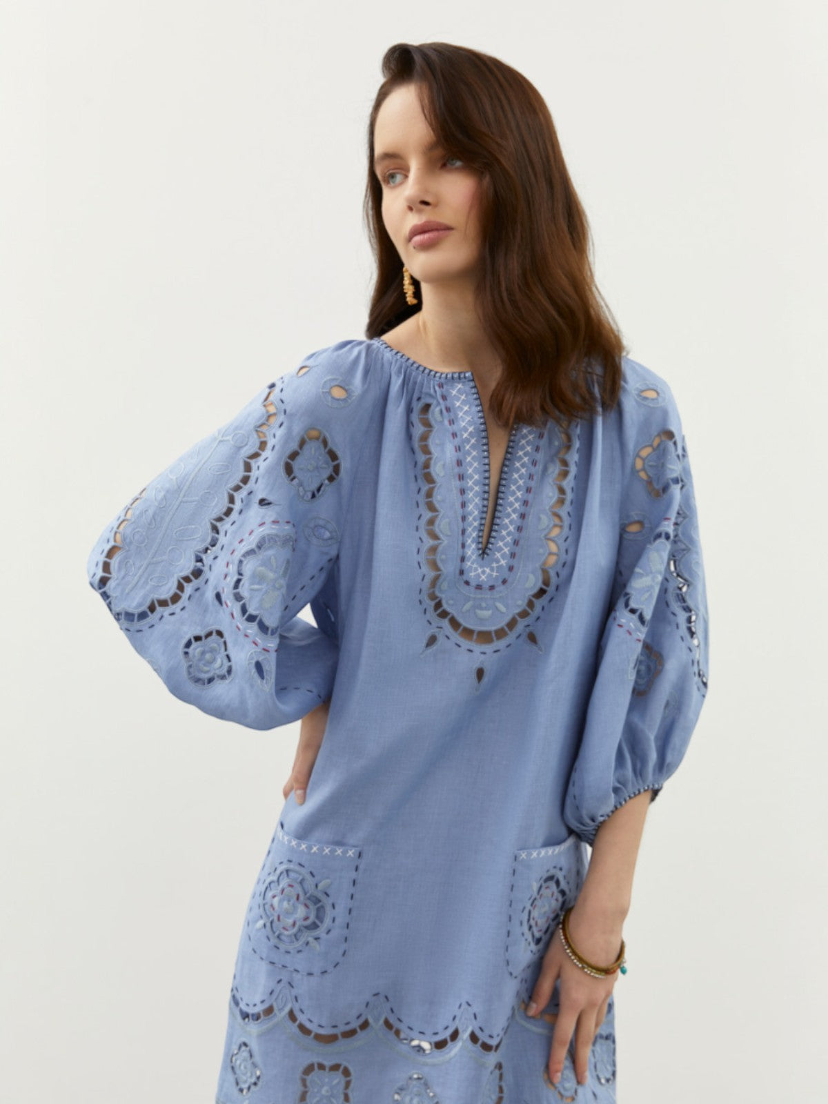 Merezhivo Short Dress | Pale Blue Merezhivo Short Dress | Pale Blue