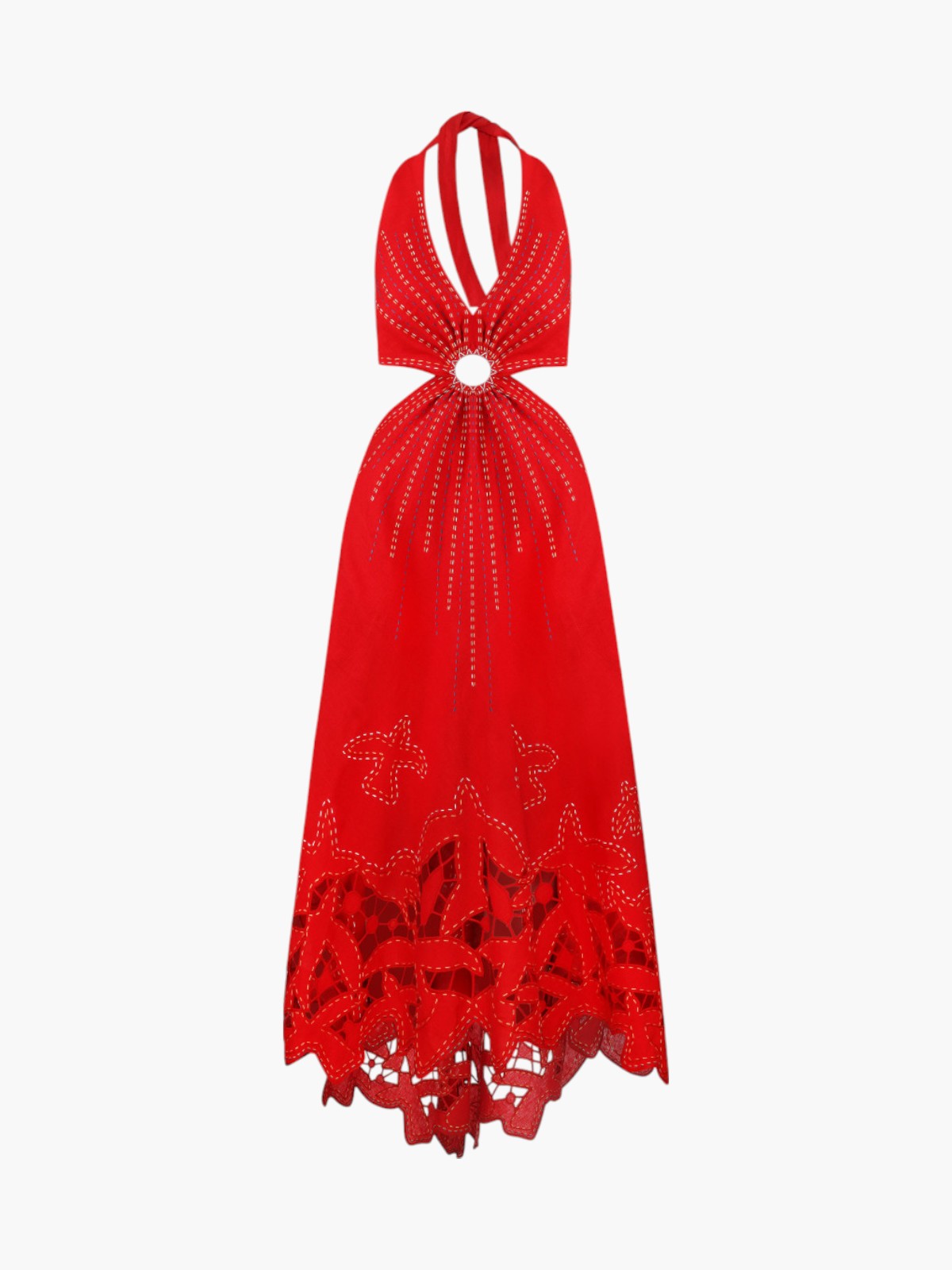 To the Light Long Sarafan Dress | Red To the Light Long Sarafan Dress | Red