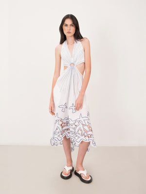 To the Light Short Sarafan Dress | White To the Light Short Sarafan Dress | White