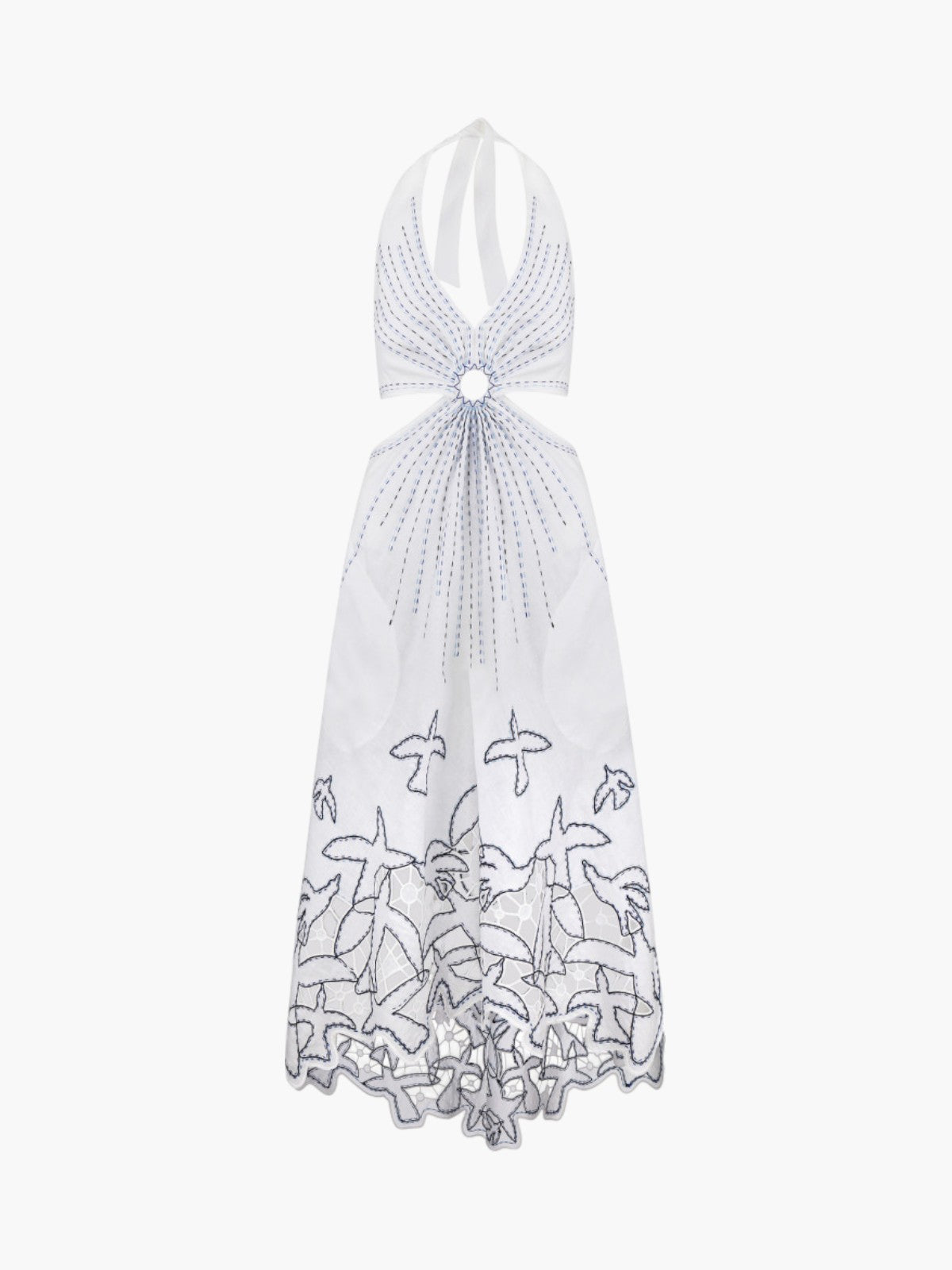 To the Light Short Sarafan Dress | White To the Light Short Sarafan Dress | White