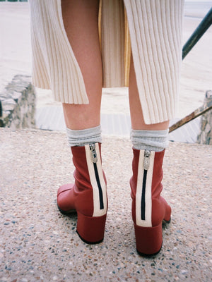 Aria Ankle Boots | Red Stretch Nappa Aria Ankle Boots | Red Stretch Nappa