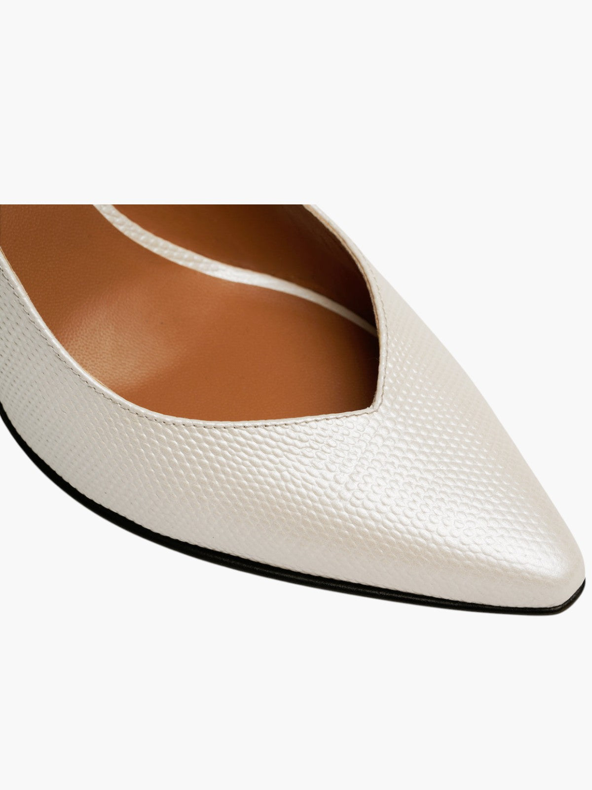 Gattaca Pumps | Embossed White Gattaca Pumps | Embossed White