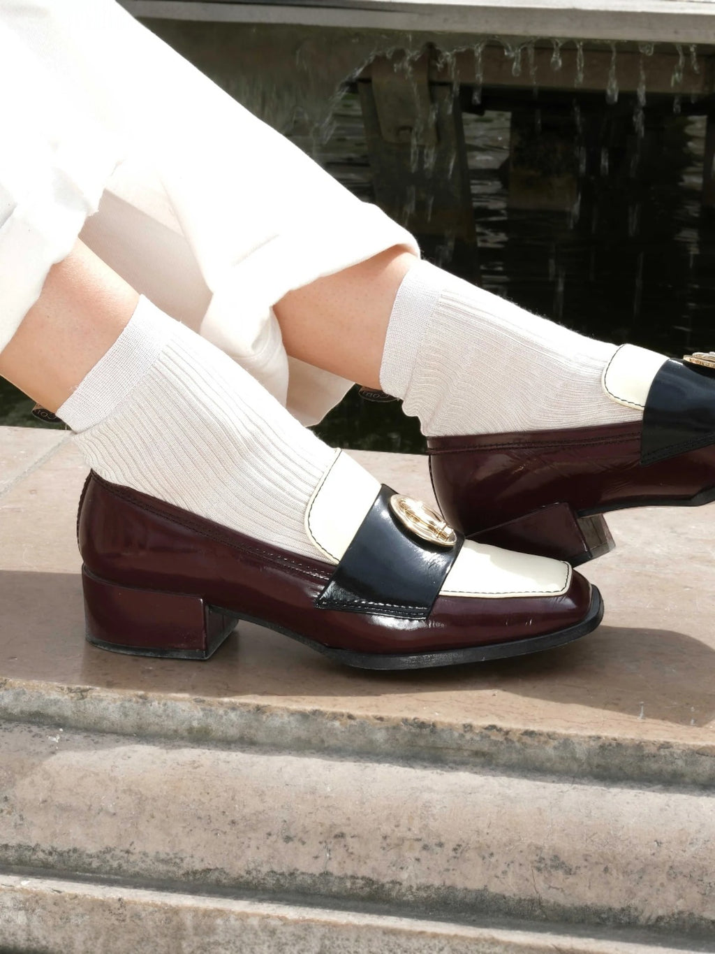 Nono Loafers | Tri-Color Burgundy