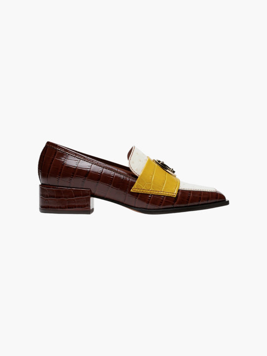 Nono Loafers | Tricolor Chocolate/Mustard