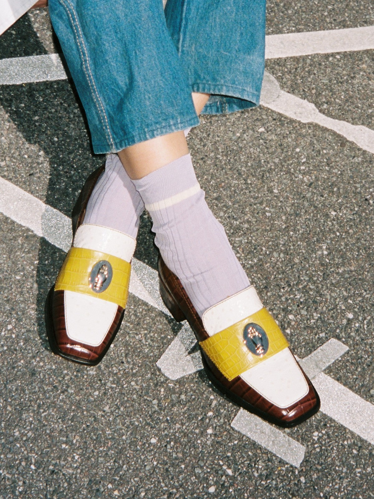 Nono Loafers | Tricolor Chocolate/Mustard Nono Loafers | Tricolor Chocolate/Mustard