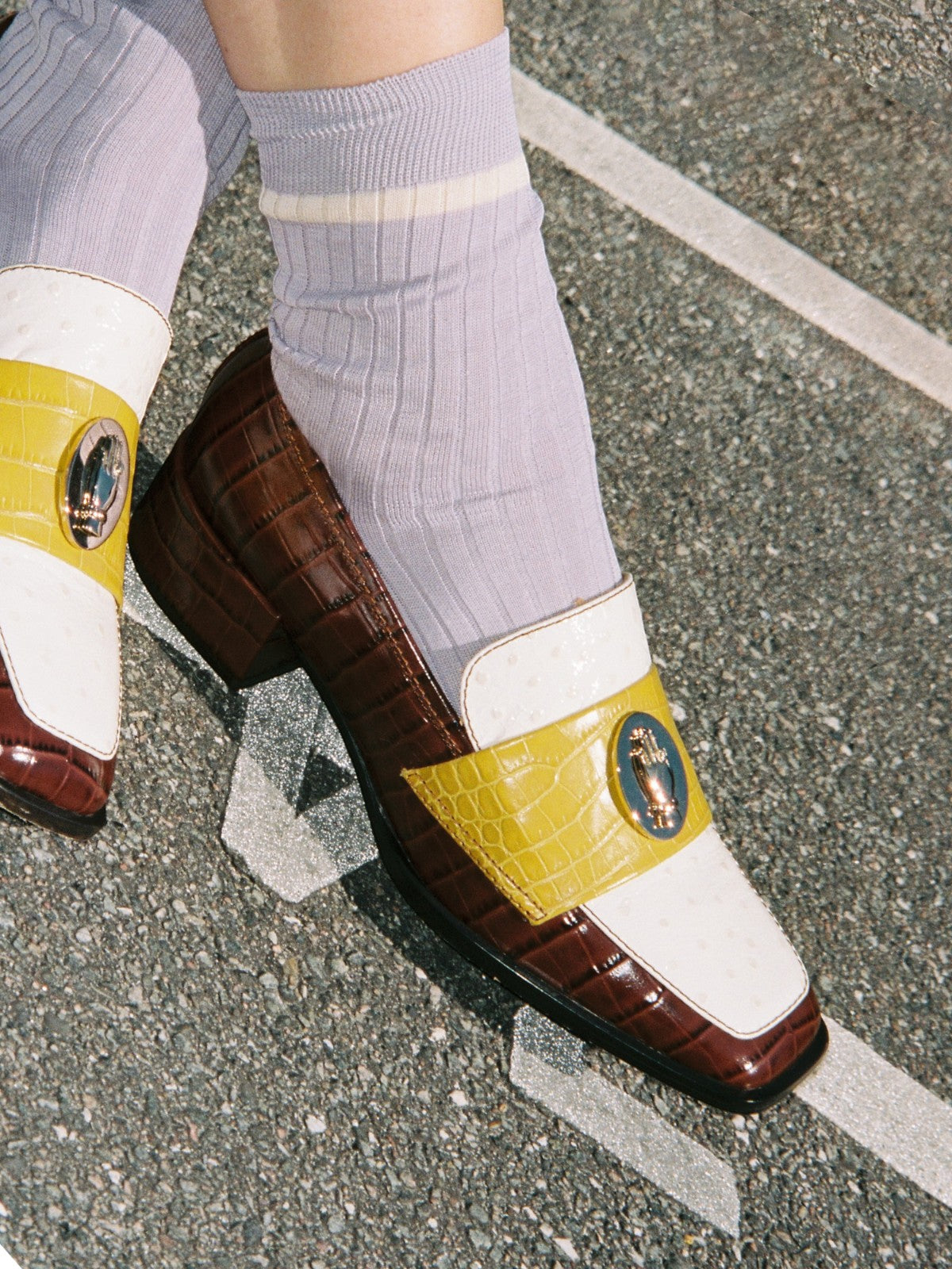 Nono Loafers | Tricolor Chocolate/Mustard