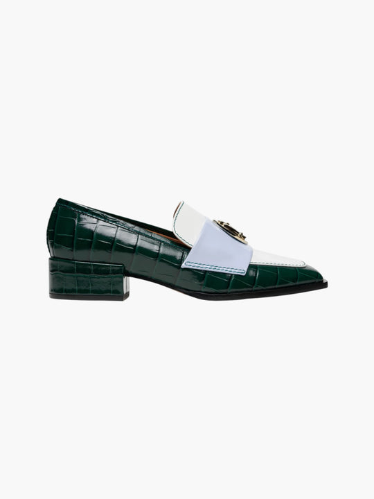 Nono Loafers | Tricolor Green/Sky Blue