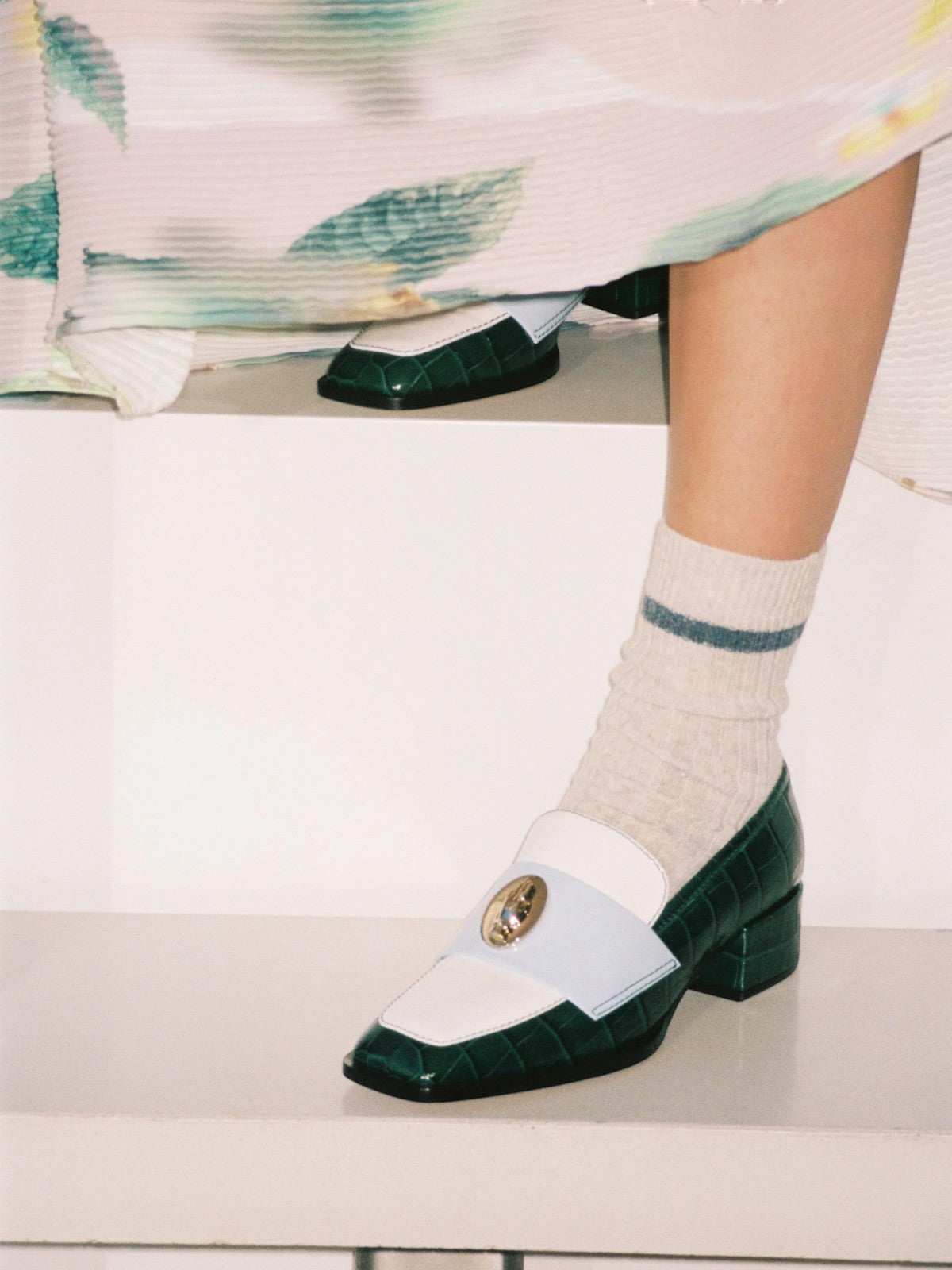 Nono Loafers | Tricolor Green/Sky Blue Nono Loafers | Tricolor Green/Sky Blue