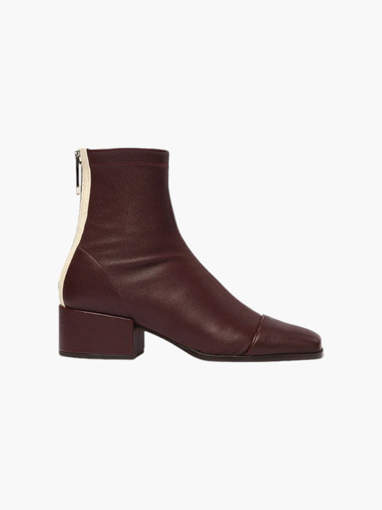 Strada Boots | Burgundy Stretch Nappa