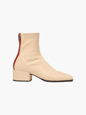 Strada Boots | Pompei White Stretch Nappa Strada Boots | Pompei White Stretch Nappa