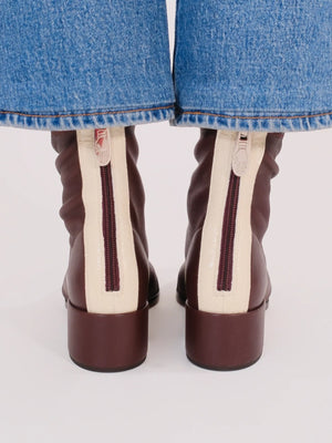 Strada Boots | Burgundy Stretch Nappa Strada Boots | Burgundy Stretch Nappa
