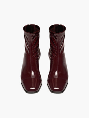 Strada Boots | Deep Red Stretch Patent Strada Boots | Deep Red Stretch Patent