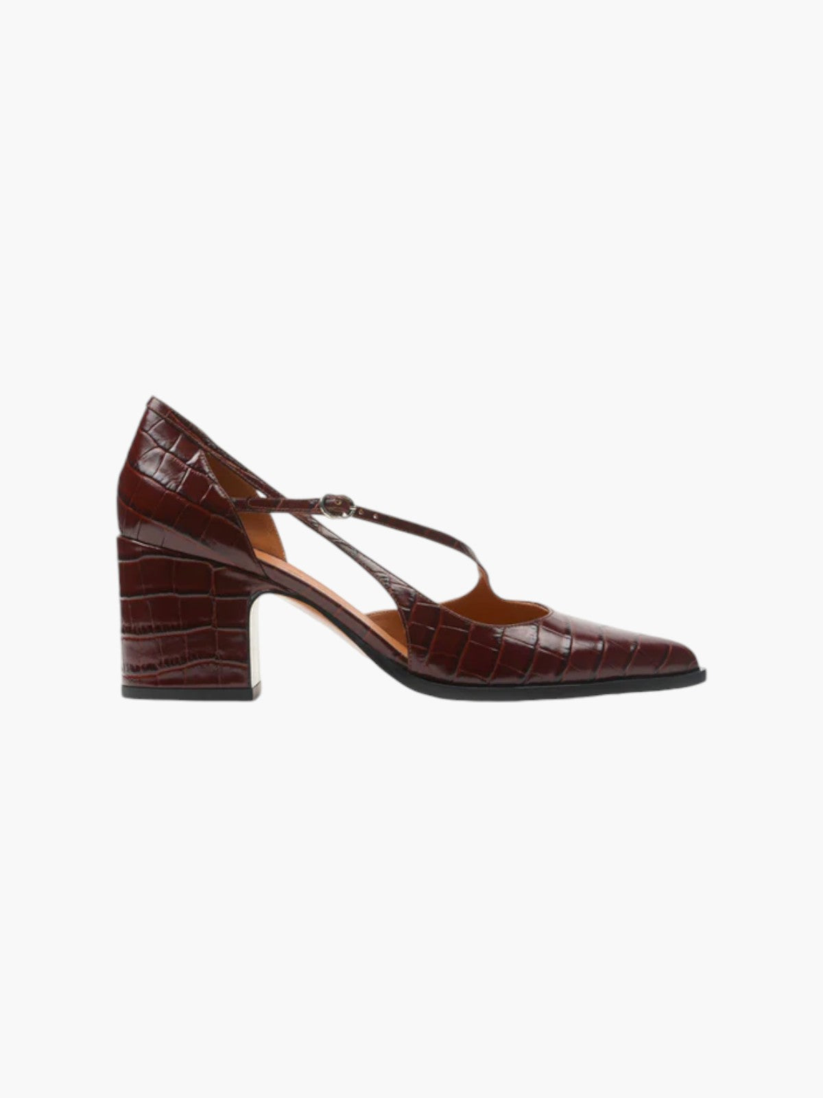 The Office Pumps | Embossed Chocolate