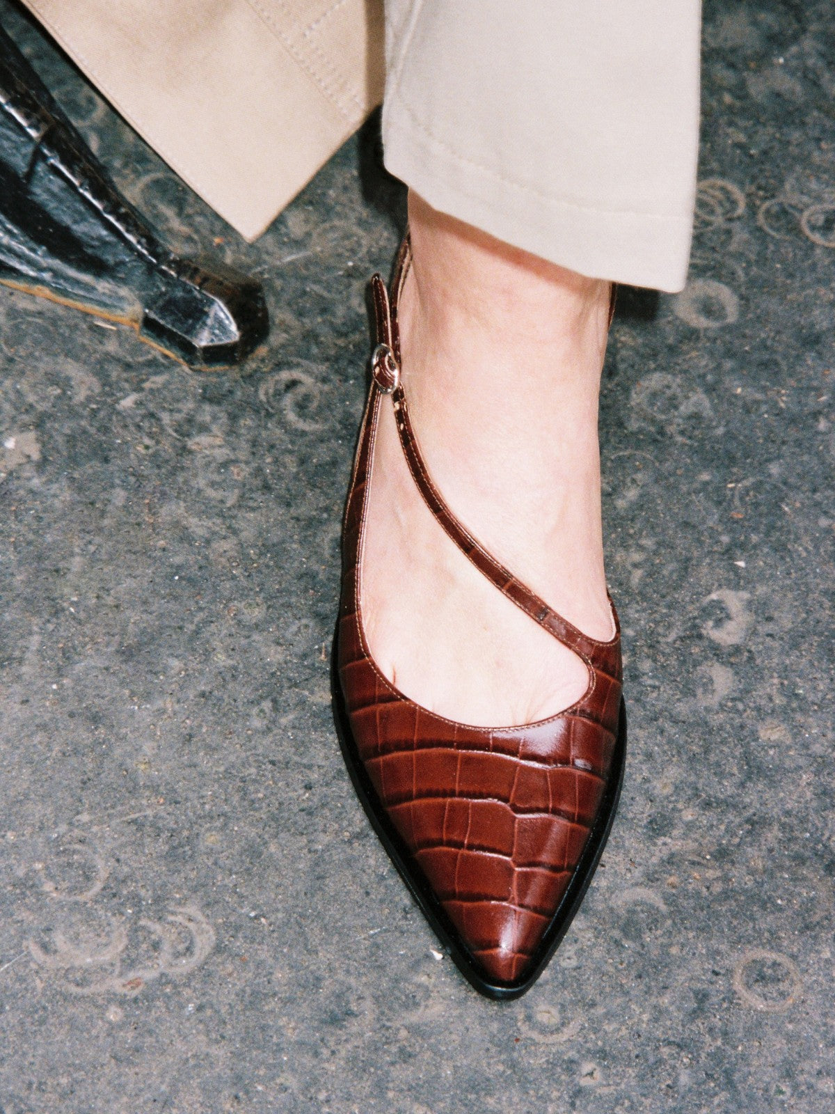 The Office Pumps | Embossed Chocolate The Office Pumps | Embossed Chocolate