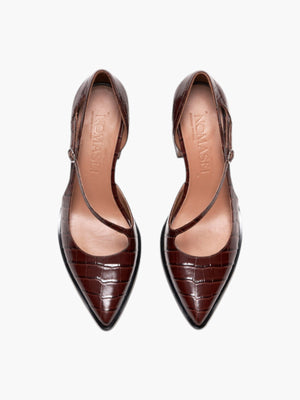 The Office Pumps | Embossed Chocolate The Office Pumps | Embossed Chocolate