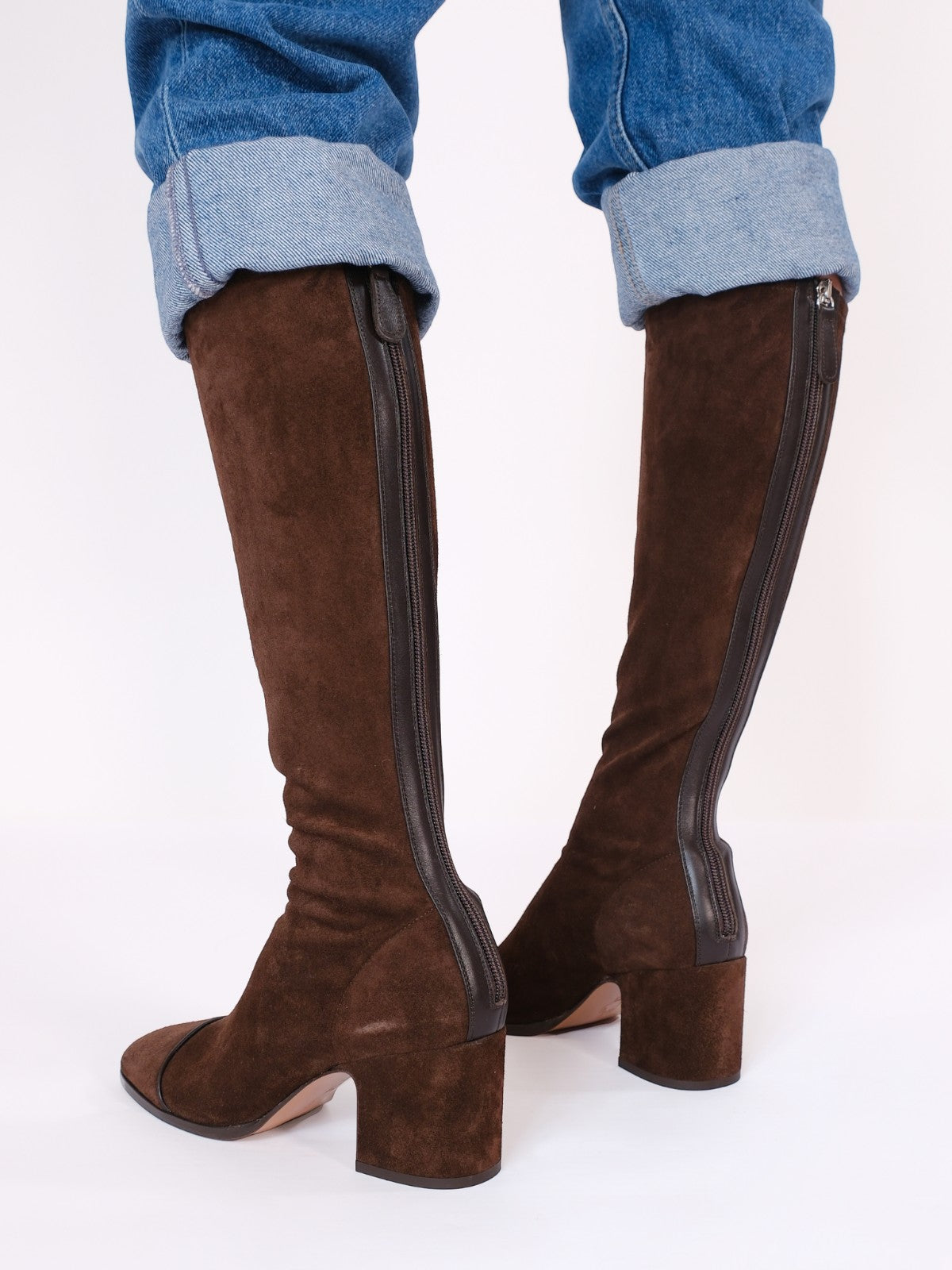 Twist Boots | Brown Suede Twist Boots | Brown Suede