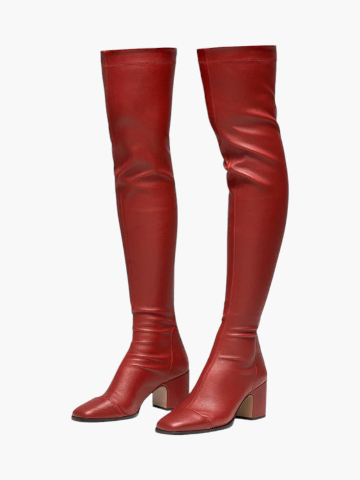 Whisper Over the Knee Boots | Red Stretch Whisper Over the Knee Boots | Red Stretch