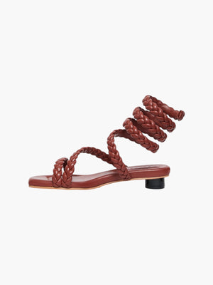 Roma Trenza Sandal | Burgundy Roma Trenza Sandal | Burgundy