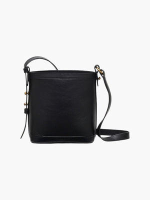 Mini Bucket Bag | Black Leather Mini Bucket Bag | Black Leather