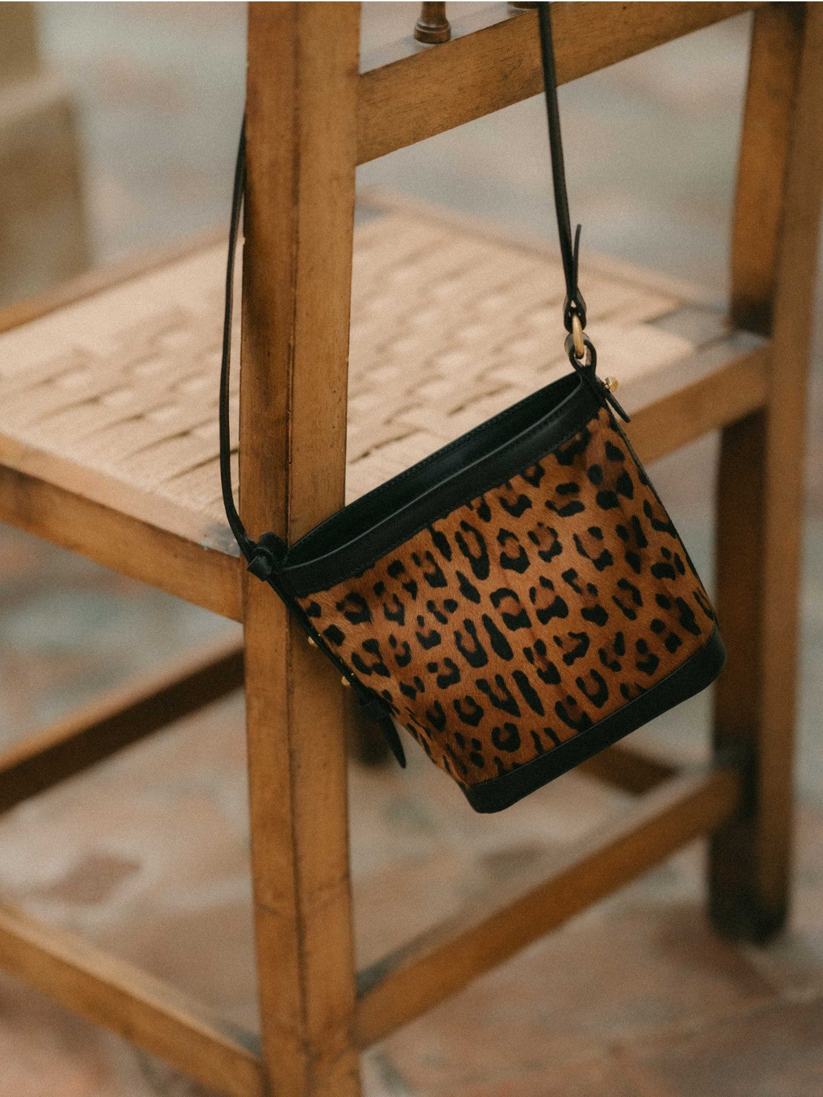 Mini Bucket Bag | Leopard Mini Bucket Bag | Leopard