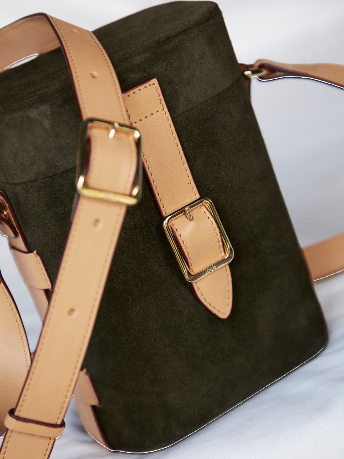 Mini Safari Bag | Army Suede Mini Safari Bag | Army Suede