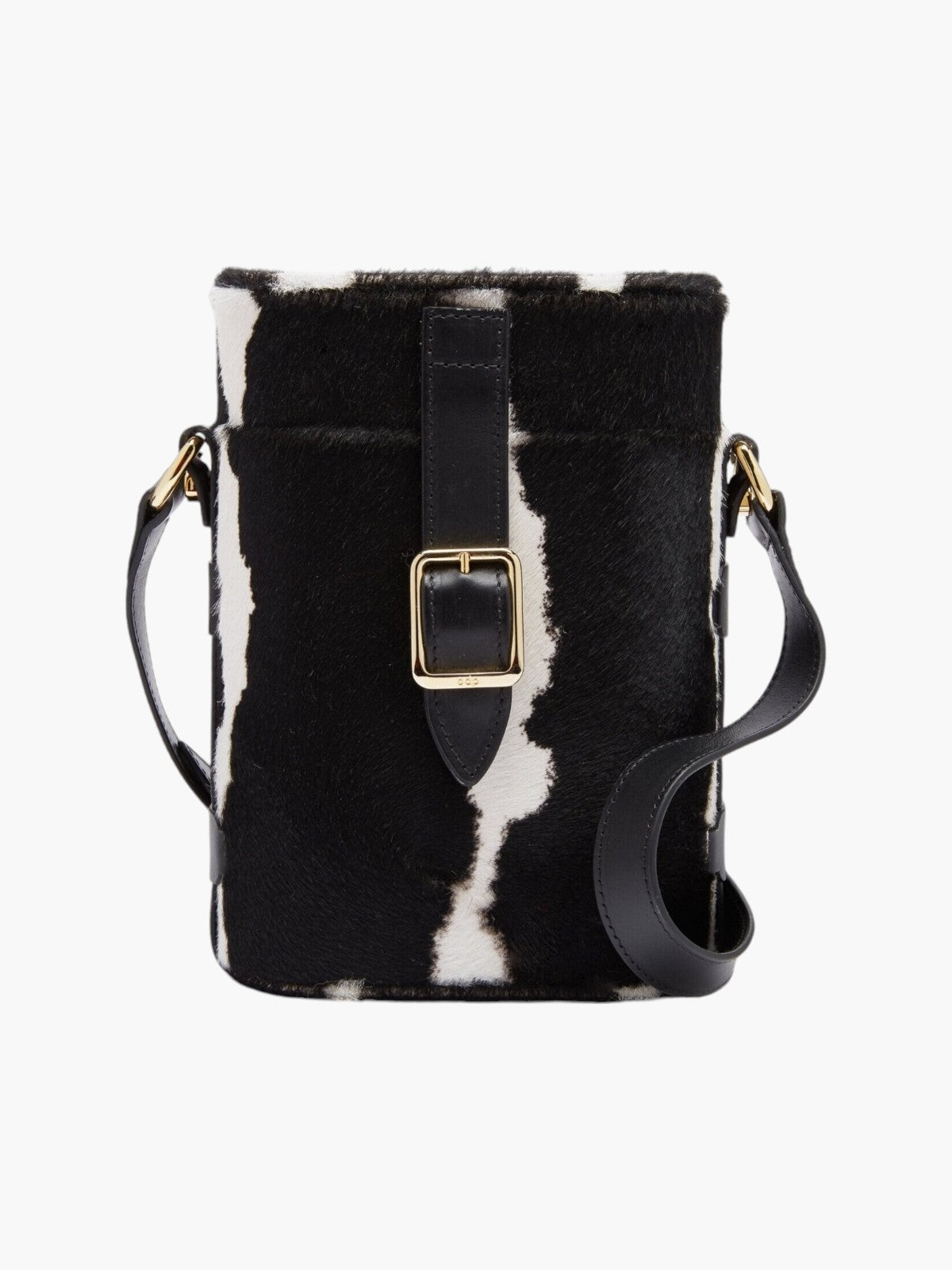 Mini Safari Bag | Black & White Haircalf