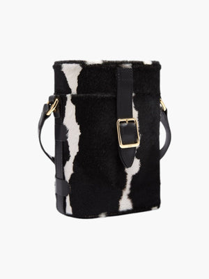 Mini Safari Bag | Black & White Haircalf Mini Safari Bag | Black & White Haircalf