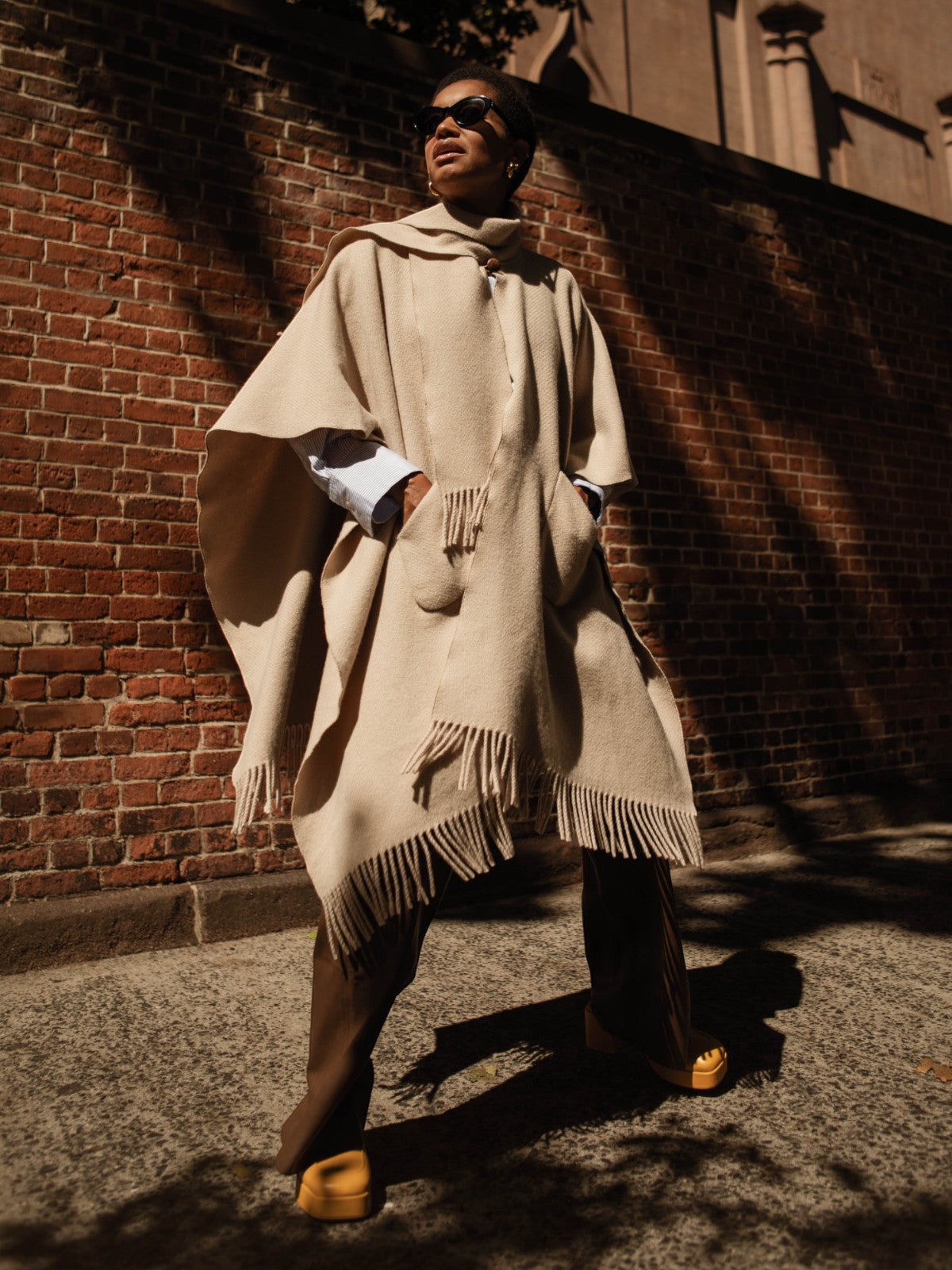 Wool Cape | Desert Wool Cape | Desert