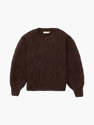 Fisher Puff-Sleeve Pullover | Chocolate Fisher Puff-Sleeve Pullover | Chocolate